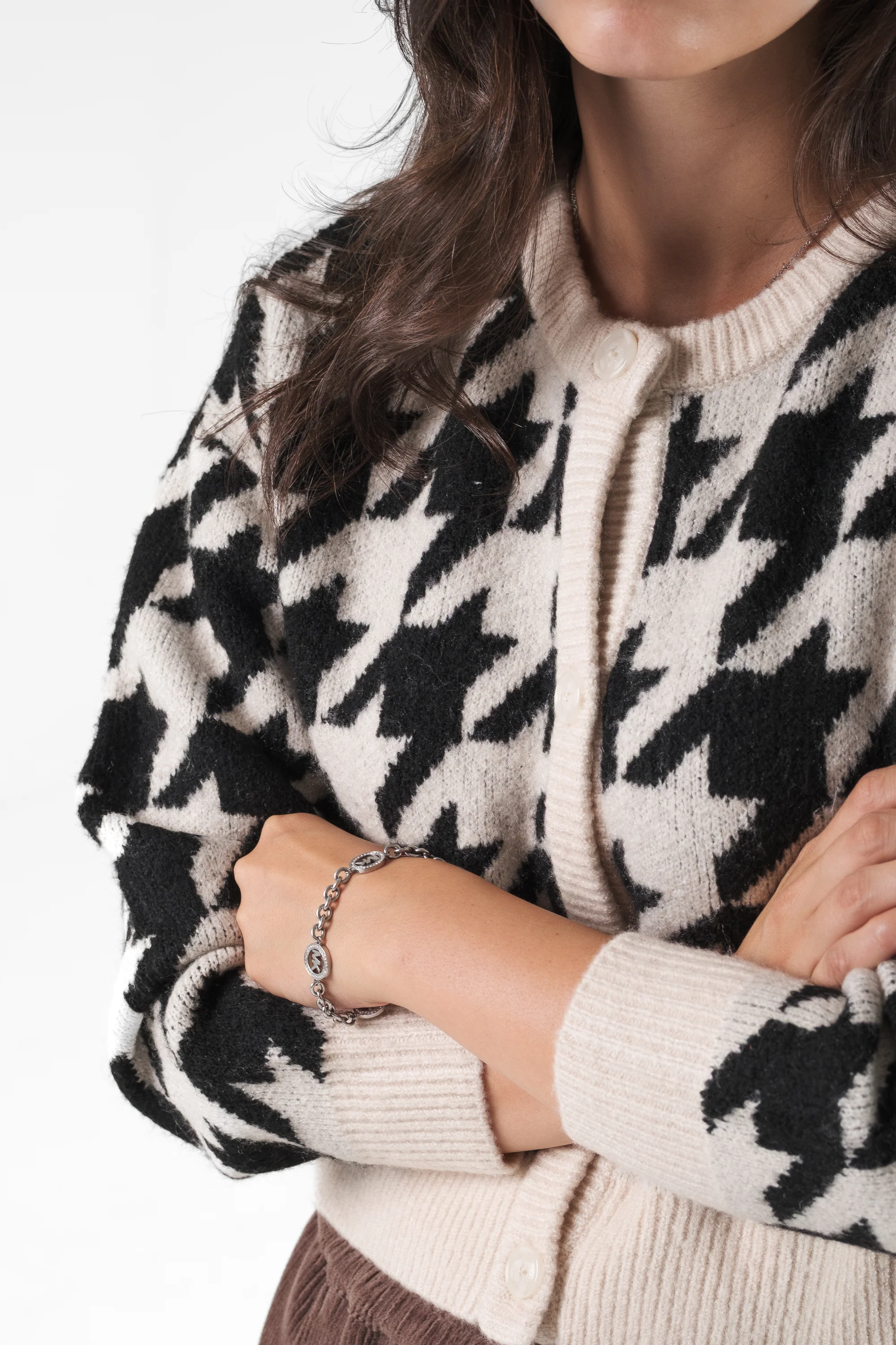 Kim Cardigan Short Hahnentritt - Image 12