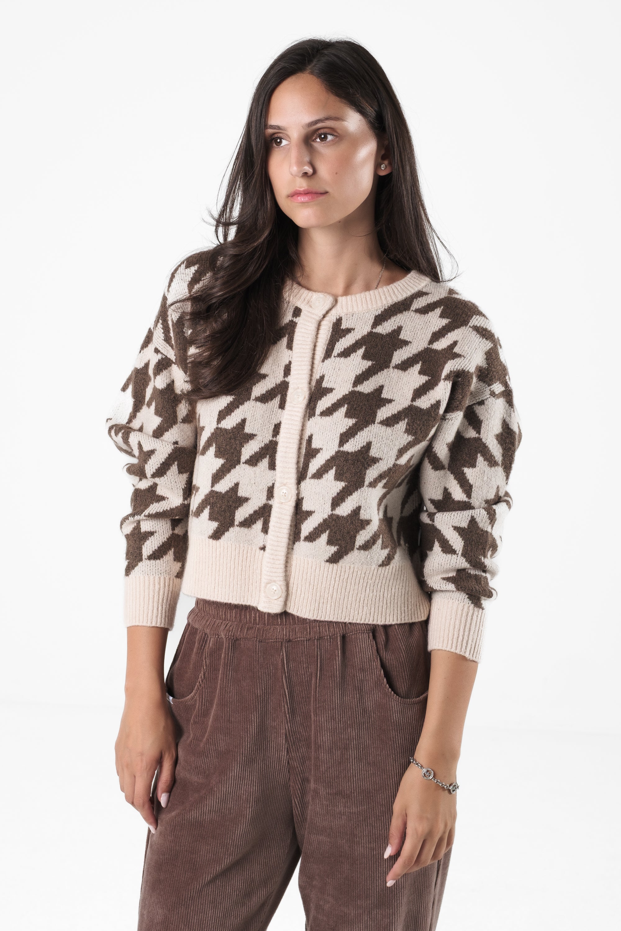 Kim Cardigan Short Hahnentritt - Image 5