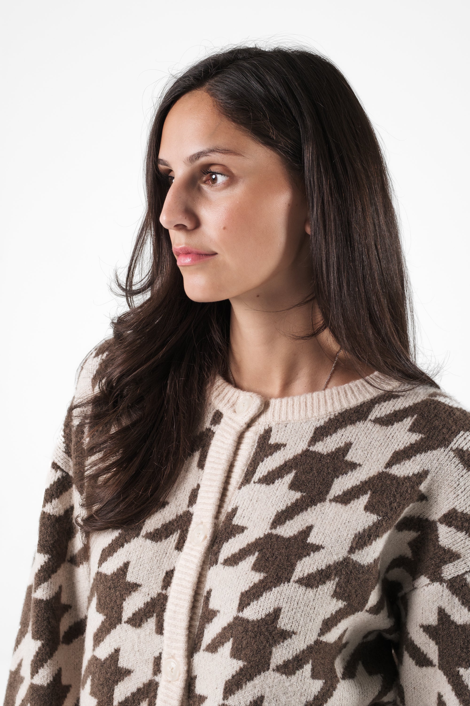 Kim Cardigan Short Hahnentritt - Image 6