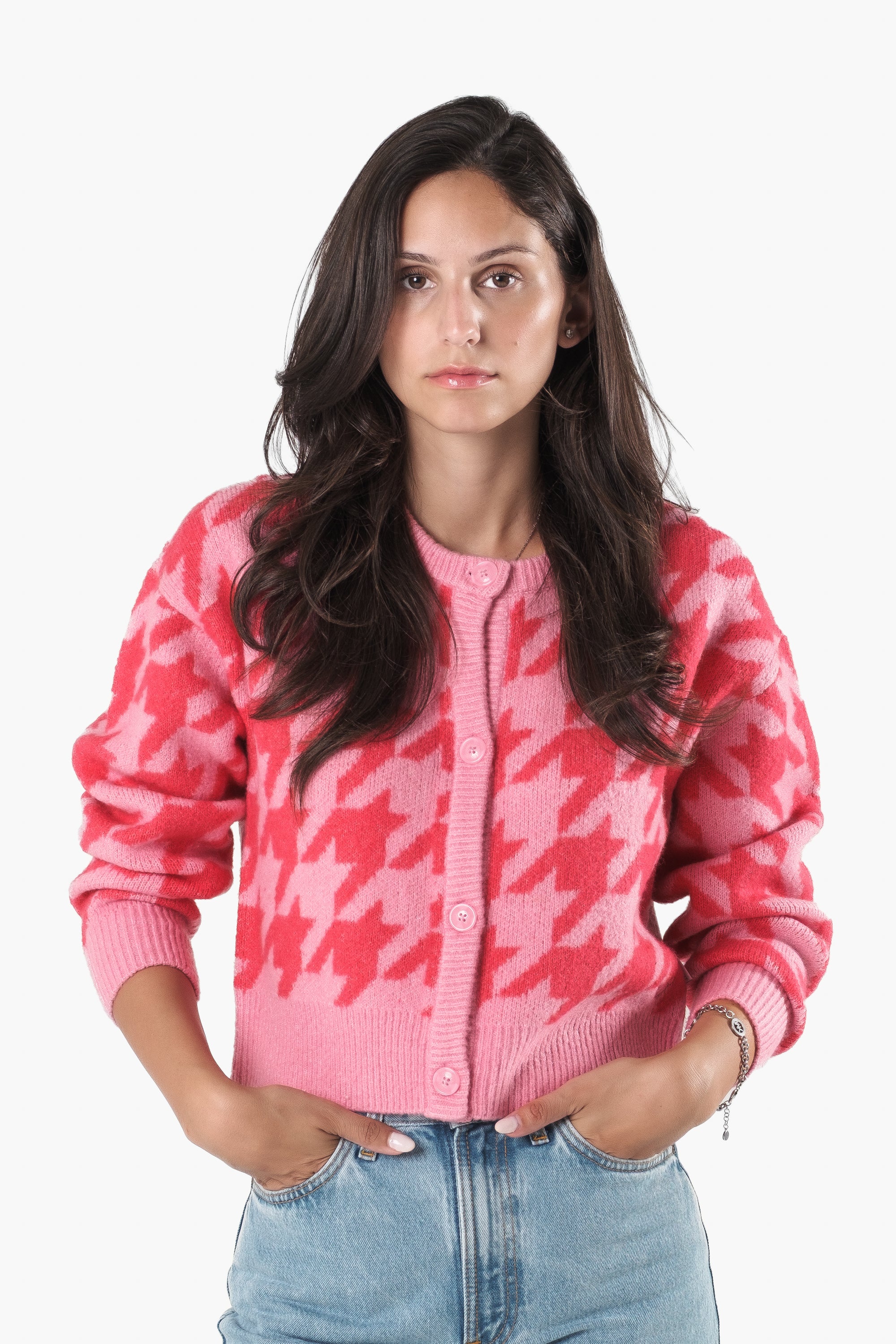 Kim Cardigan Short Hahnentritt - Image 7