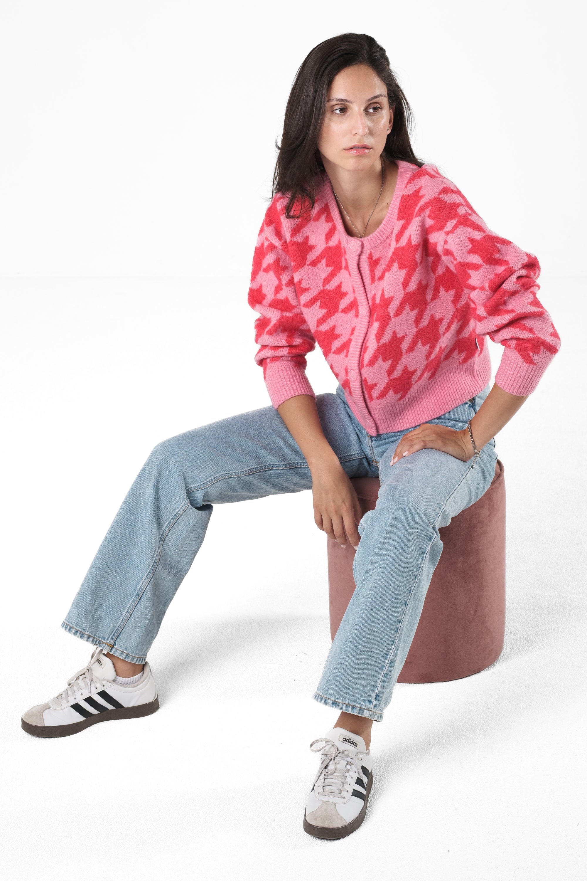 Kim Cardigan Short Hahnentritt - Image 8